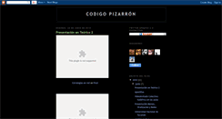 Desktop Screenshot of codigopizarron.blogspot.com