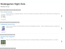 Tablet Screenshot of kindergartennightowls.blogspot.com