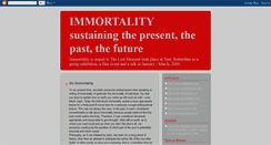 Desktop Screenshot of immortality-tentrotterdam.blogspot.com