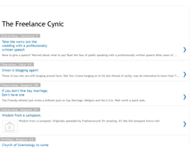Tablet Screenshot of freelancecynic.blogspot.com
