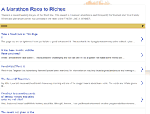 Tablet Screenshot of marathonracetoriches.blogspot.com