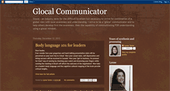 Desktop Screenshot of glocalcommunicator.blogspot.com