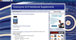 Desktop Screenshot of coenzymeq10nutritionalsupplementsstyl.blogspot.com