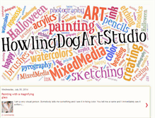 Tablet Screenshot of howlingdogartstudio.blogspot.com
