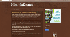Desktop Screenshot of mirandaestates.blogspot.com
