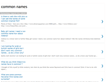 Tablet Screenshot of common-names.blogspot.com
