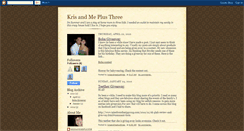 Desktop Screenshot of krisandmeplusthree.blogspot.com