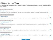 Tablet Screenshot of krisandmeplusthree.blogspot.com
