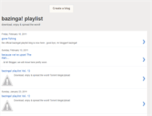 Tablet Screenshot of bazinga-playlist.blogspot.com