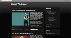 Desktop Screenshot of model-wallpaper.blogspot.com
