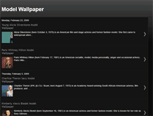 Tablet Screenshot of model-wallpaper.blogspot.com