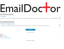 Tablet Screenshot of emaildoctor.blogspot.com