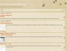 Tablet Screenshot of internett-markedsfoering.blogspot.com