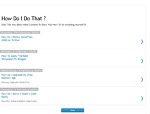 Tablet Screenshot of how-do-i-do-that.blogspot.com