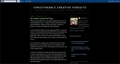 Desktop Screenshot of christinemmatcs.blogspot.com