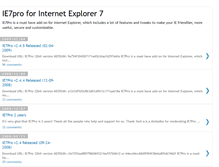 Tablet Screenshot of ie7pro.blogspot.com