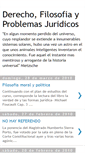 Mobile Screenshot of derechofilosofiayproblemasjuridicos.blogspot.com
