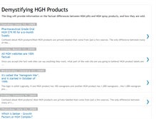 Tablet Screenshot of demystifying-hgh-products.blogspot.com