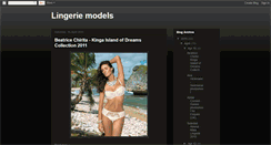 Desktop Screenshot of lingeriemodels.blogspot.com