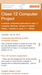 Mobile Screenshot of class-12-computer-project.blogspot.com