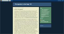 Desktop Screenshot of pornographyinmarriage101.blogspot.com