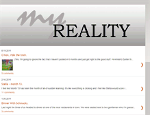 Tablet Screenshot of myrealityislife.blogspot.com