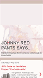 Mobile Screenshot of johnnyredpants.blogspot.com