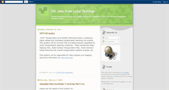 Desktop Screenshot of gis-jobs.blogspot.com