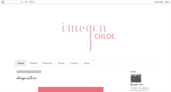 Desktop Screenshot of imogenchloe.blogspot.com