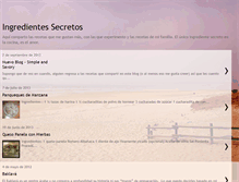 Tablet Screenshot of ingredientessecretos.blogspot.com