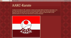 Desktop Screenshot of aakckarate.blogspot.com