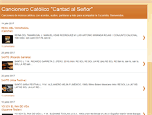 Tablet Screenshot of cancionerocatolico.blogspot.com