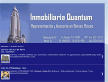 Tablet Screenshot of inmobiliariaquantum.blogspot.com