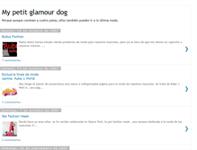 Tablet Screenshot of mypetitglamourdog.blogspot.com