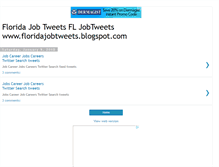 Tablet Screenshot of floridajobtweets.blogspot.com