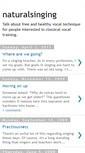 Mobile Screenshot of naturalsinging.blogspot.com