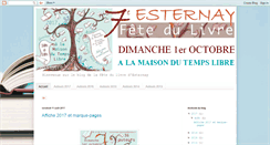 Desktop Screenshot of fete-du-livre-esternay.blogspot.com