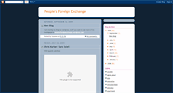 Desktop Screenshot of peoplesforeignexchange.blogspot.com