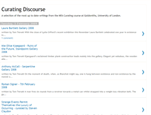 Tablet Screenshot of curatingdiscourse.blogspot.com