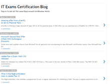 Tablet Screenshot of itexamsexpert.blogspot.com