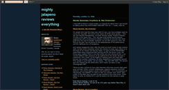 Desktop Screenshot of mightyjalapenoreviews.blogspot.com
