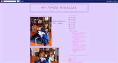 Desktop Screenshot of mythreemiracles.blogspot.com