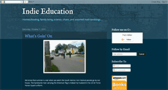 Desktop Screenshot of indieeducation.blogspot.com