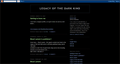 Desktop Screenshot of legacy-of-the-dark-kind.blogspot.com