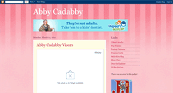 Desktop Screenshot of abbycadabbyland.blogspot.com