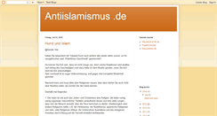 Desktop Screenshot of antiislamismus.blogspot.com