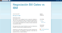 Desktop Screenshot of negociacionbillgates.blogspot.com