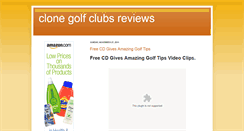 Desktop Screenshot of clonegolfclubsreviews.blogspot.com