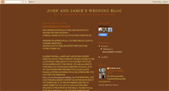 Desktop Screenshot of johnandjamiesweddingblog.blogspot.com