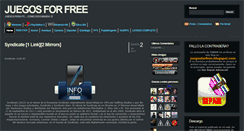 Desktop Screenshot of juegosforfree.blogspot.com